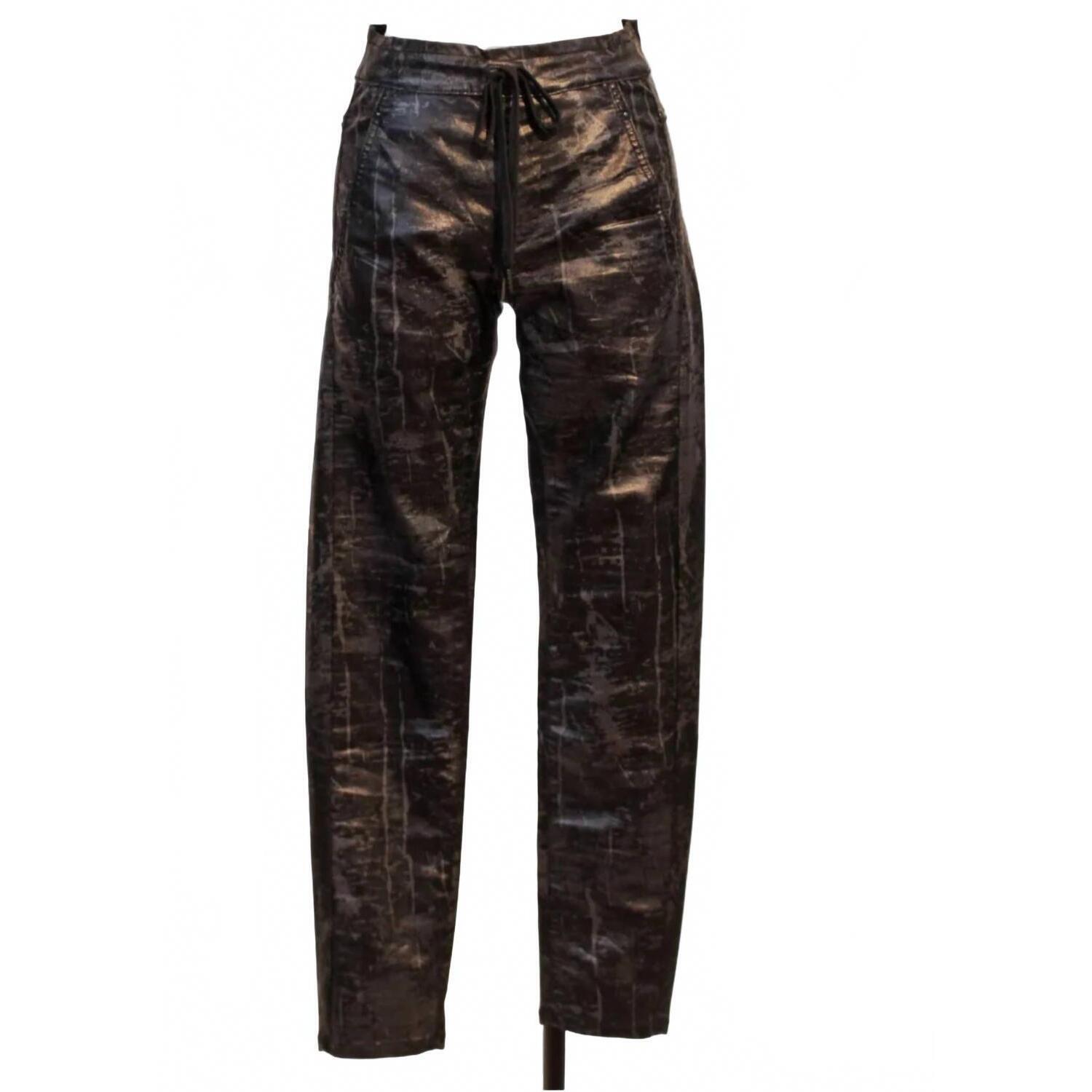 New Alembika Women's Drawstring Waist Jeans In Iron